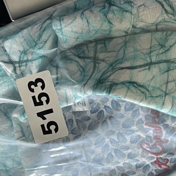 Robert Graham Linen Blend Shirt Mens XL Blue Flip Cuff Abstract Vibrant SS - Picture 16 of 16